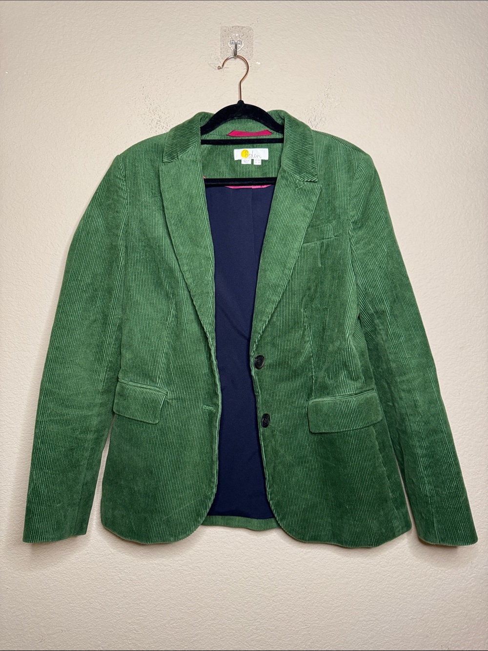 Boden Marylebone Green Cord Blazer Size 6 - Picture 3 of 10